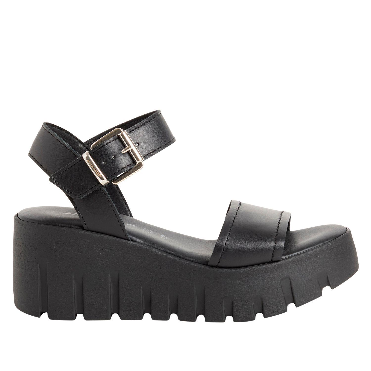 Sandalia Mujer 28712-42 Negra  Tamaris-0