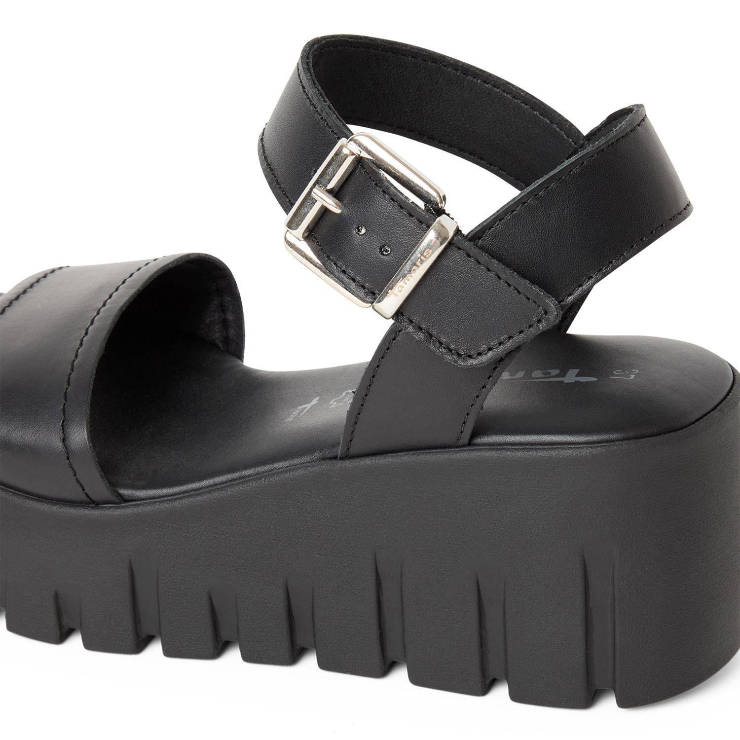 Sandalia Mujer 28712-42 Negra  Tamaris-1