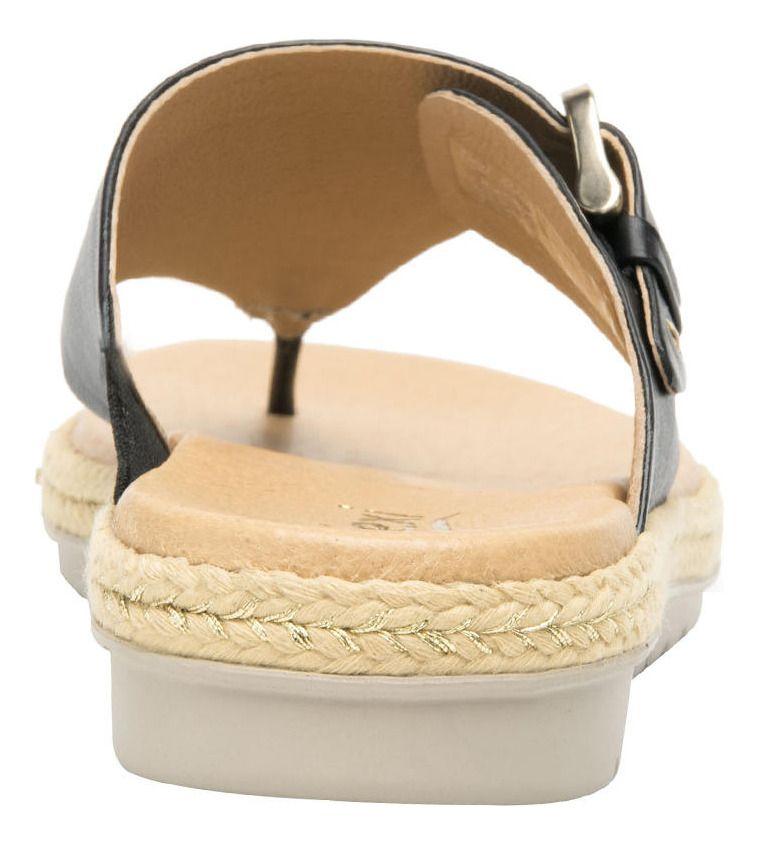 Sandalia Mujer Cuero Peonia Negro Flexi-4