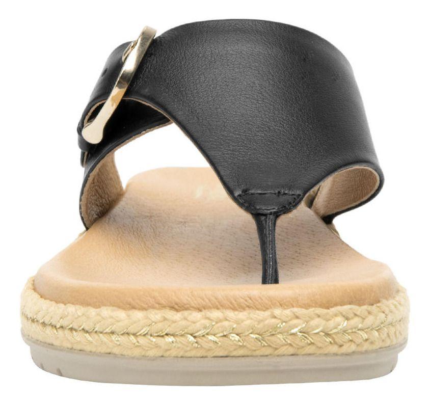 Sandalia Mujer Cuero Peonia Negro Flexi-5
