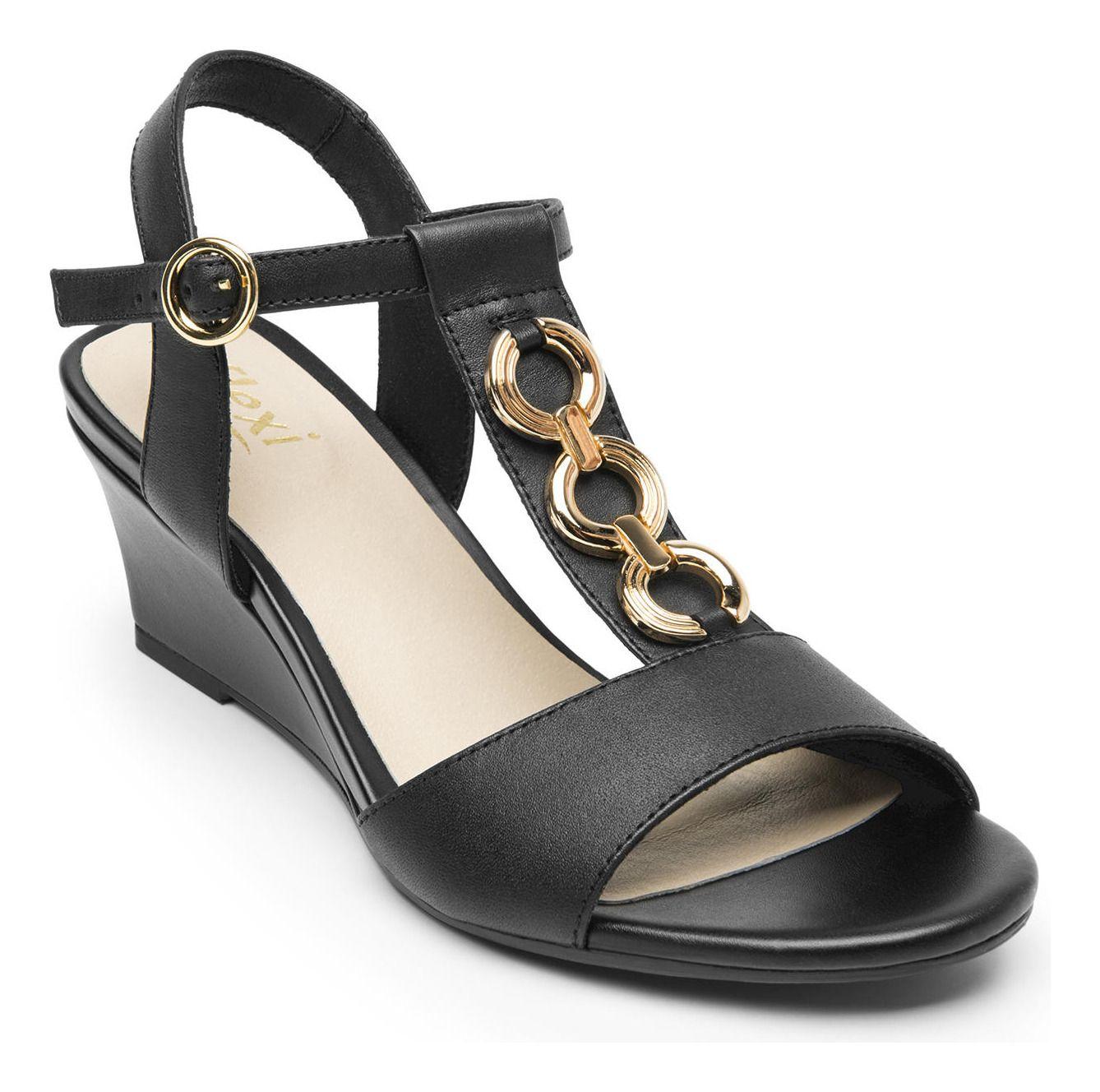 Sandalia Mujer Gilma 128304 Negro Flexi-1