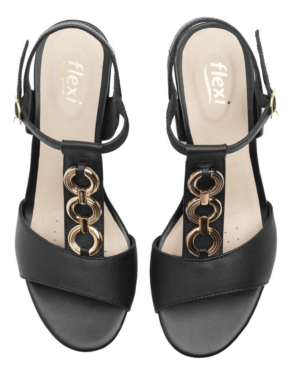 Sandalia Mujer Gilma 128304 Negro Flexi-5