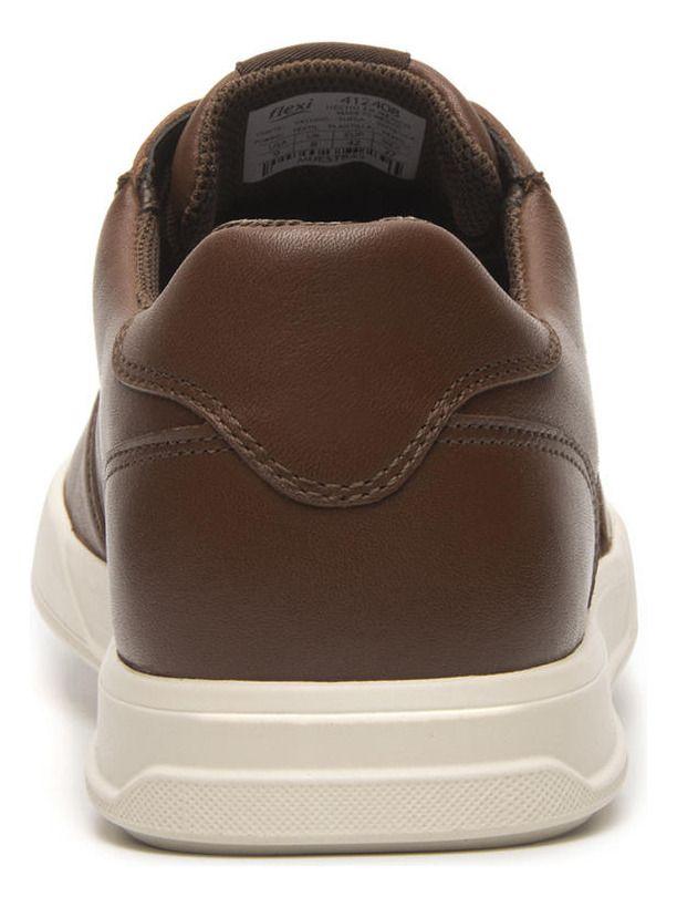 Zapatilla Hombre Creta 412408 Café Flexi-3