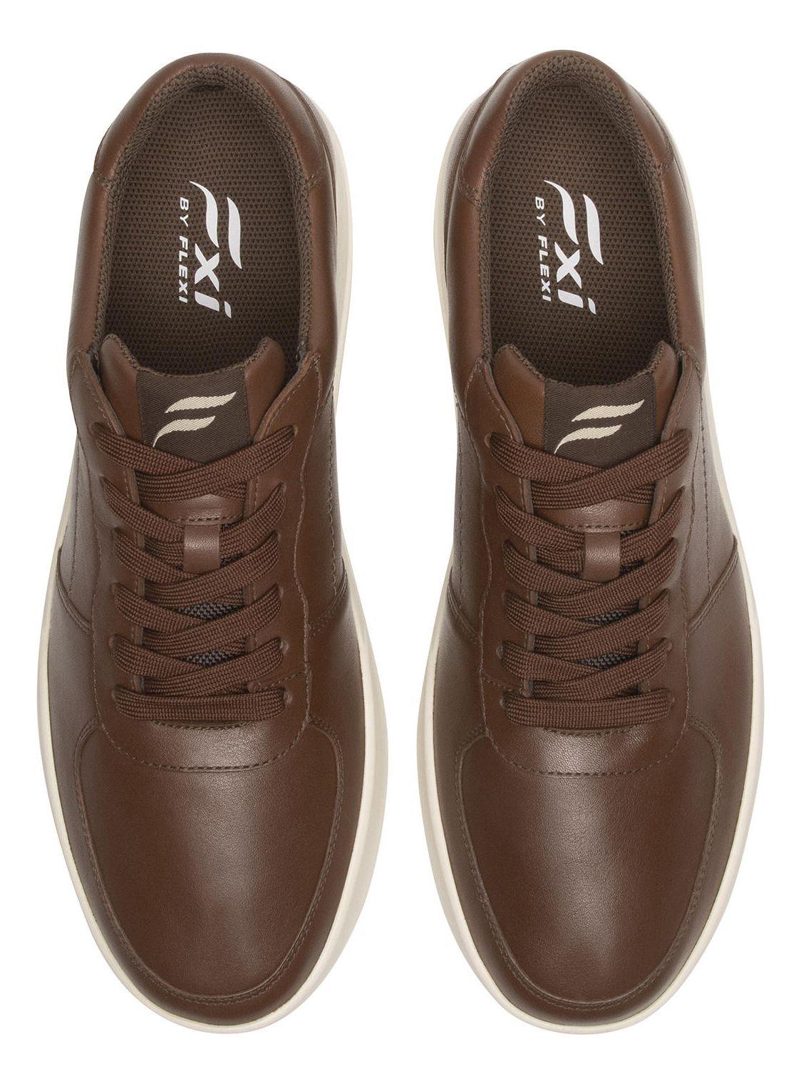 Zapatilla Hombre Creta 412408 Café Flexi-6