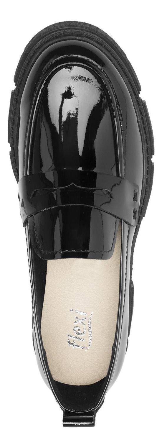 Mocasín Mujer Cuero Dune 124602 Negro Flexi-3