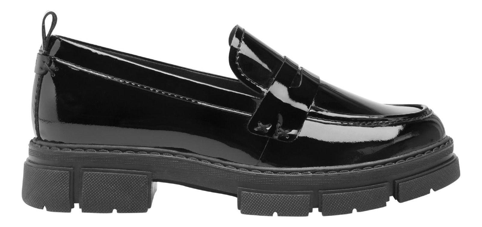 Mocasín Mujer Cuero Dune 124602 Negro Flexi-2