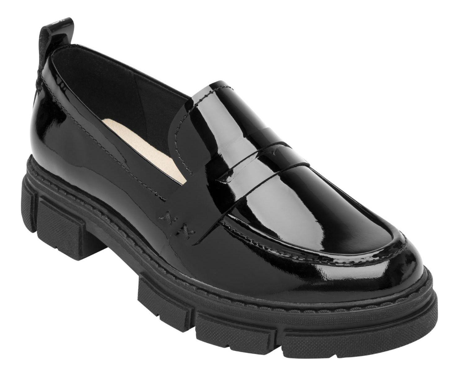 Mocasín Mujer Cuero Dune 124602 Negro Flexi-7
