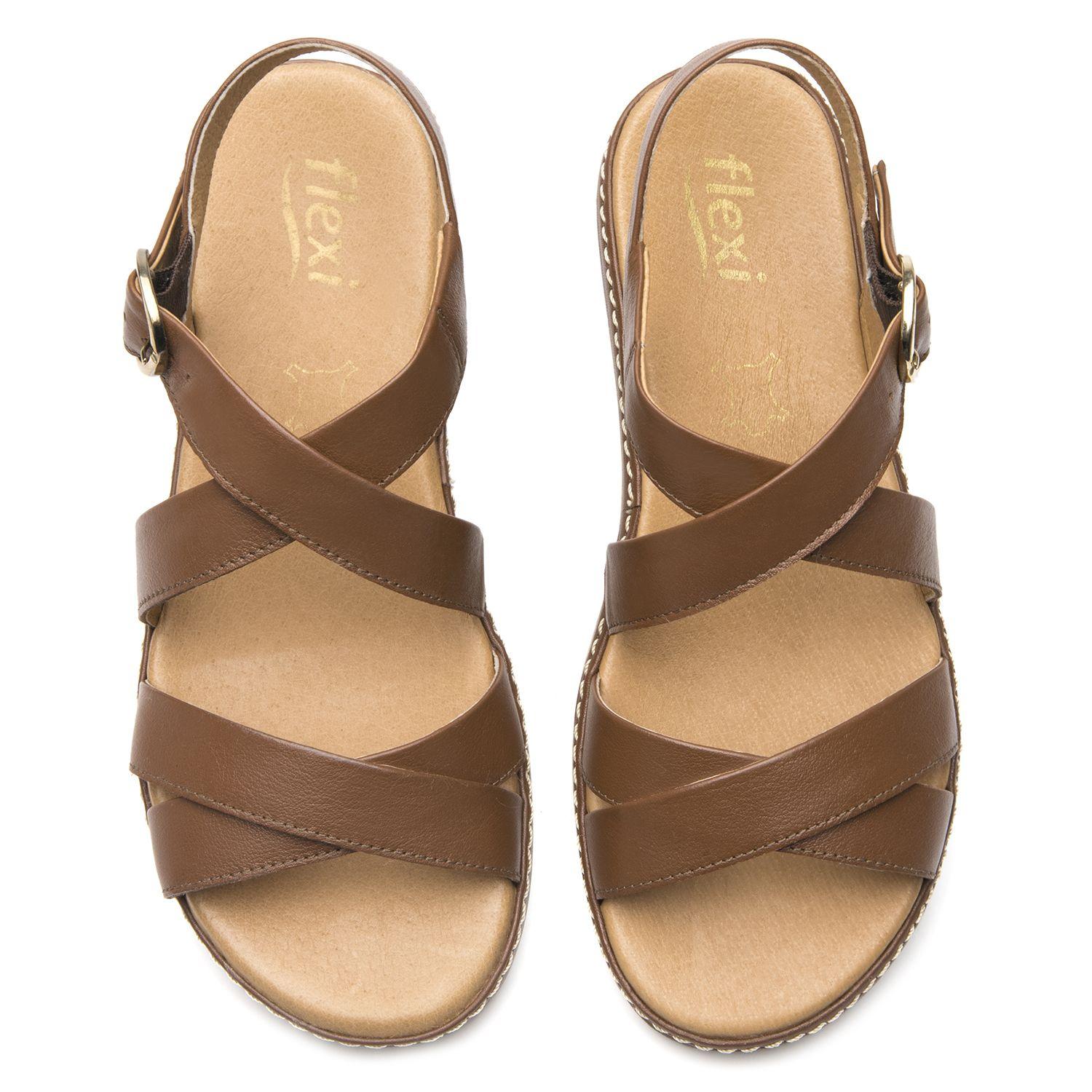 Sandalia Mujer Peonia 100227 Café Flexi-5