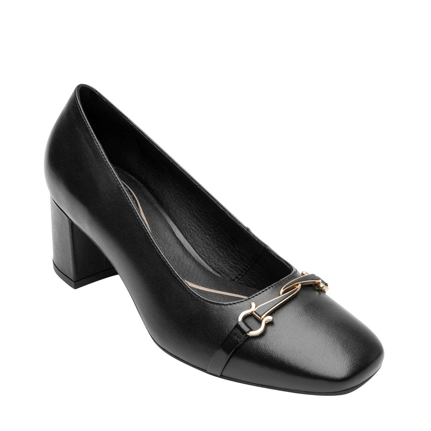 Zapato Mujer Cuero Marione Negro Flexi-1