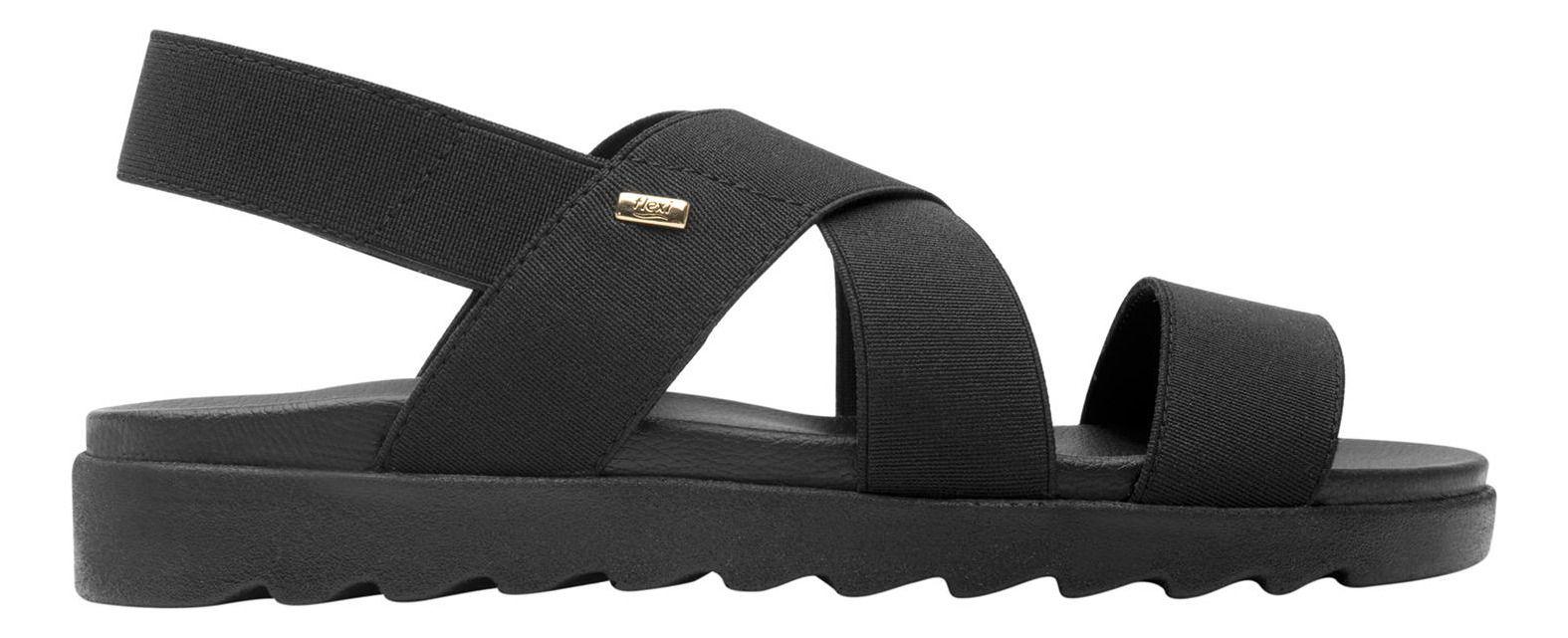 Sandalia Mujer Norah Negro Flexi-0