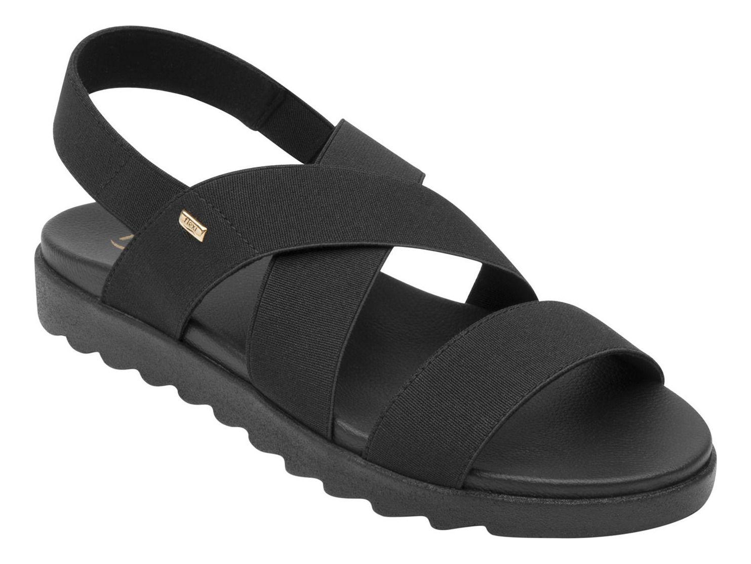 Sandalia Mujer Norah Negro Flexi-1