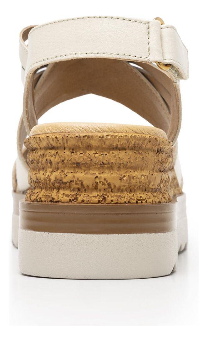 Sandalia Mujer Manaus 127702 Blanco Algodón-3