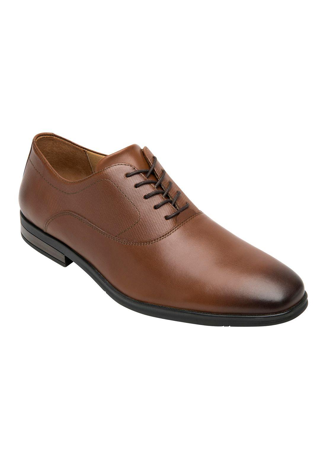 Zapato Hombre Cuero Crypto Café Flexi-0