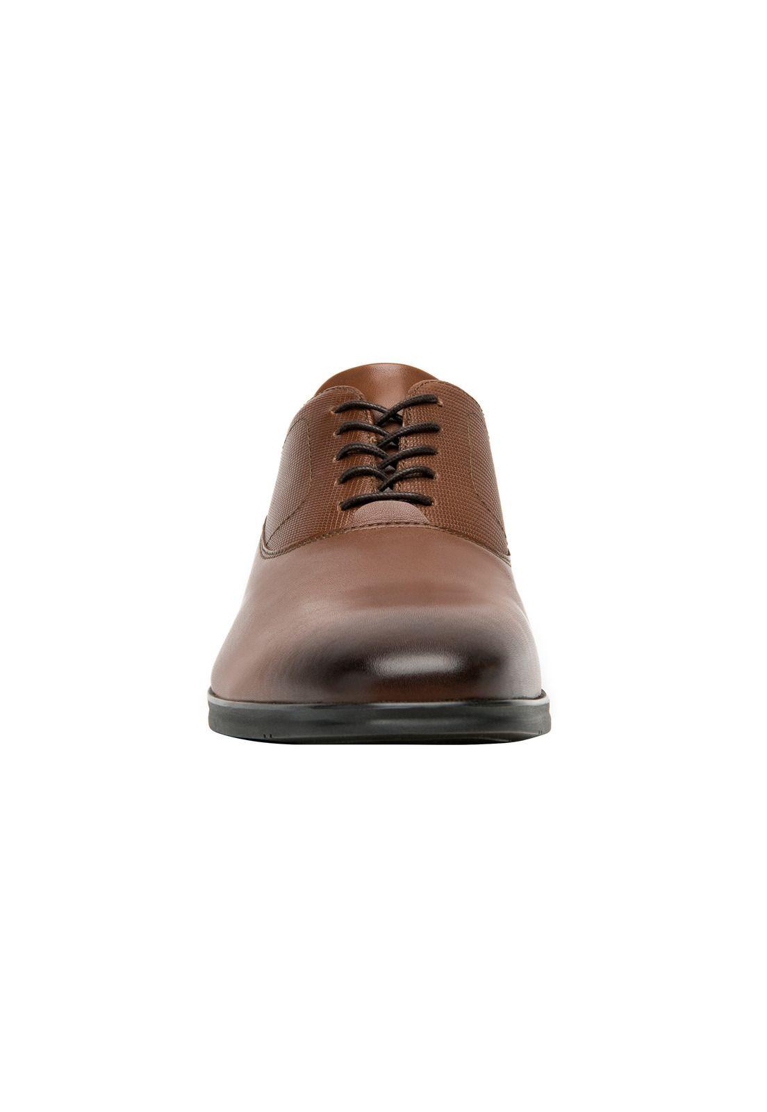 Zapato Hombre Cuero Crypto Café Flexi-3