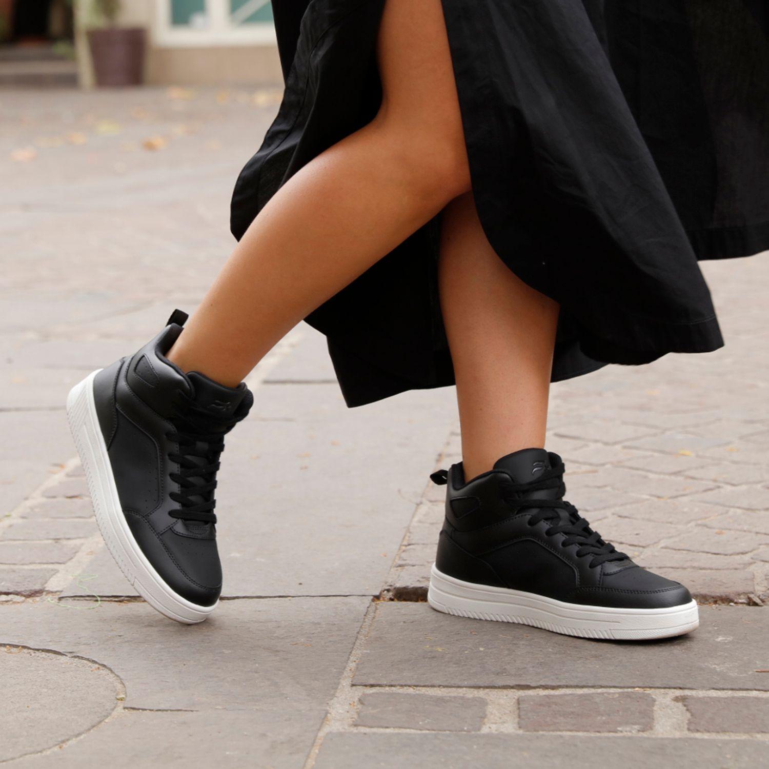 Zapatilla Mujer Inna 131606 Negra Flexi-2