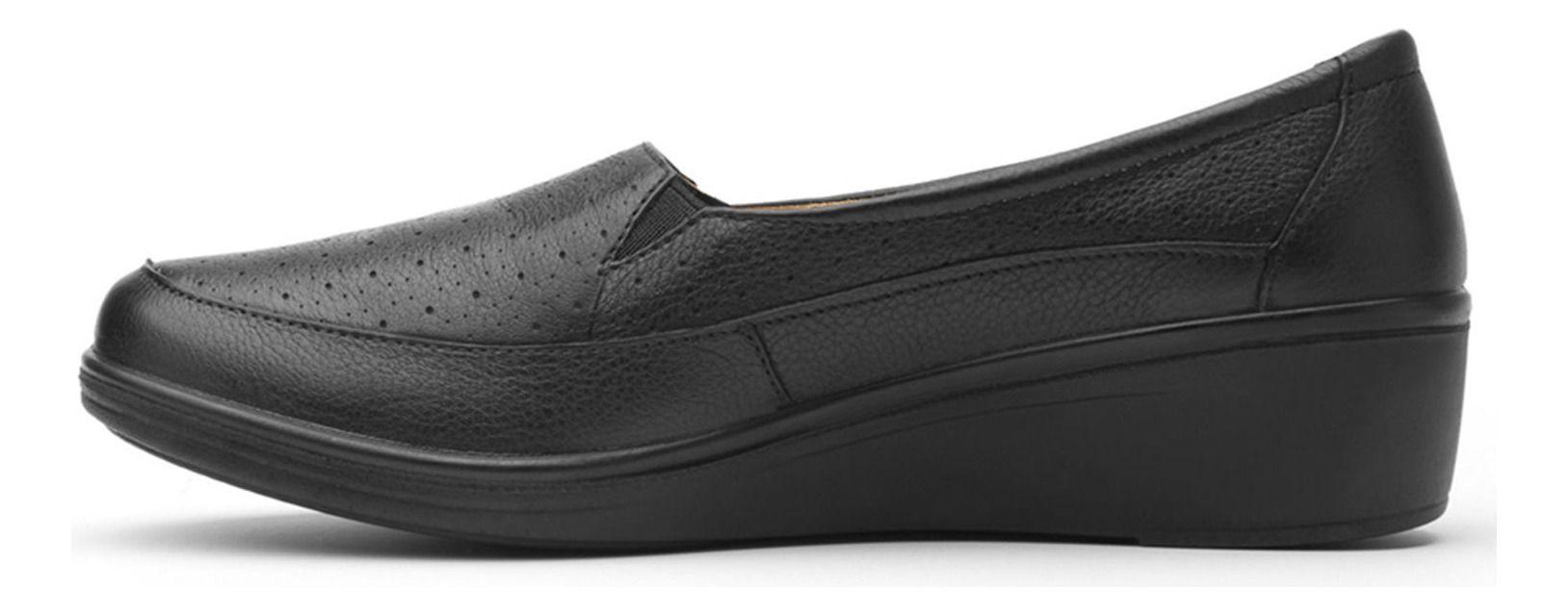 Zapato Mujer Cuero Castaña Negro Flexi-3