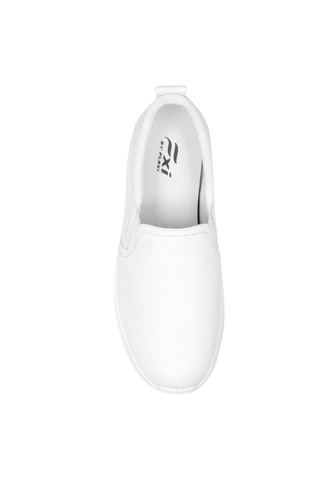 Zapatilla Mujer Cuero Atsiri Blanco Flexi-6