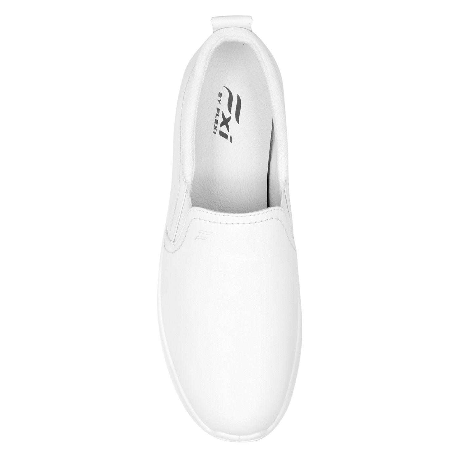 Zapatilla Mujer Cuero Atsiri Blanco Flexi-5
