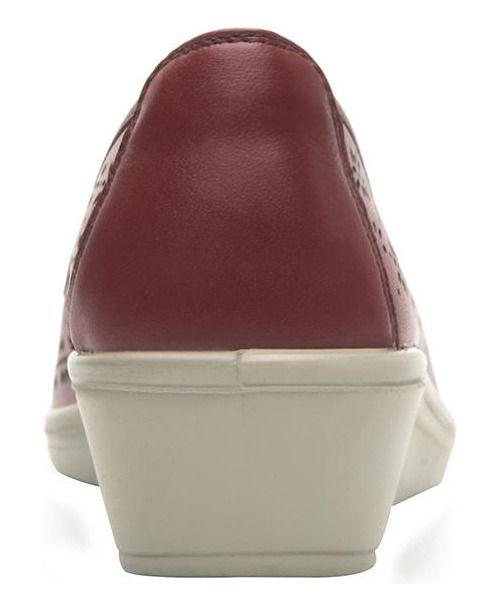 Zapato Mujer Cuero Castaña Rojo Flexi-5