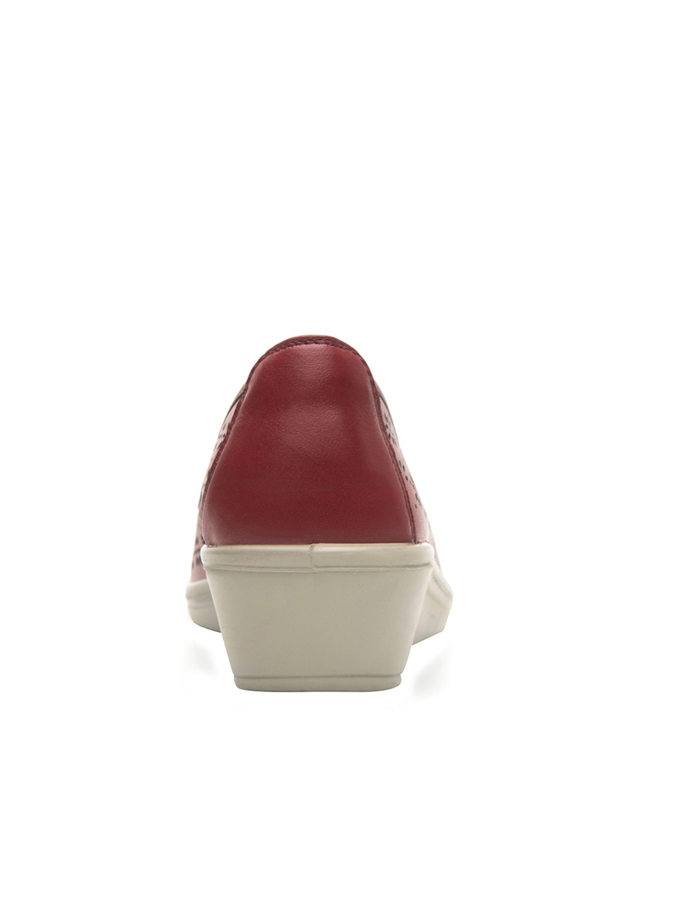 Zapato Mujer Castaña 45608rojo-3