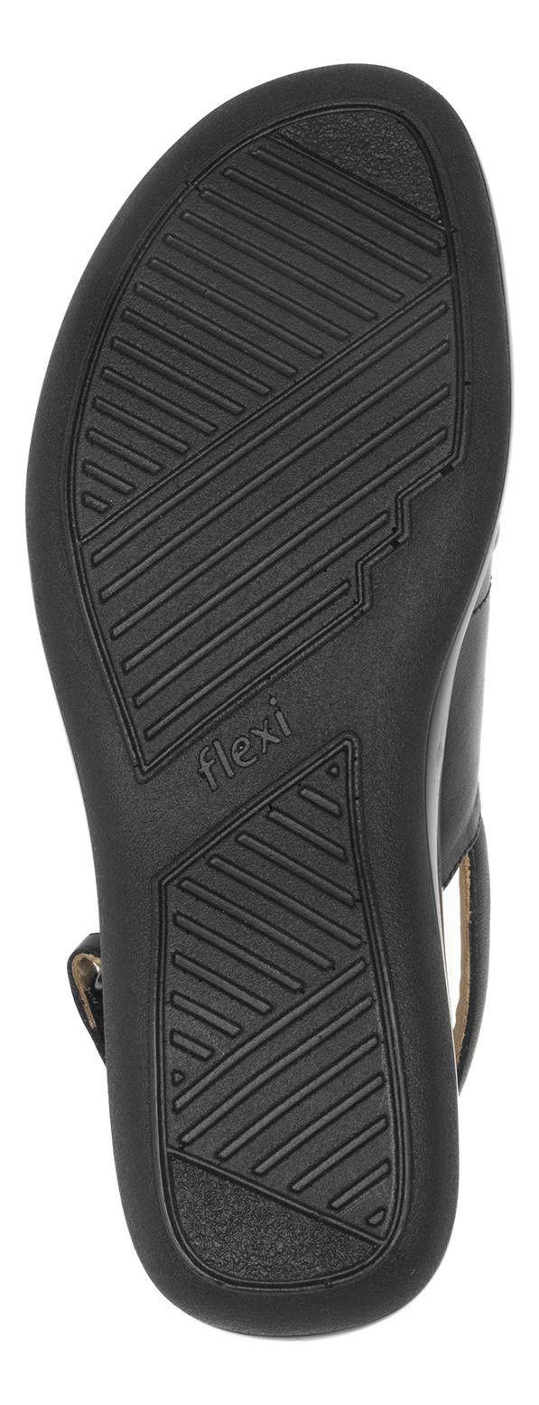 Sandalia Mujer Cuero Gaia Negro Flexi-4