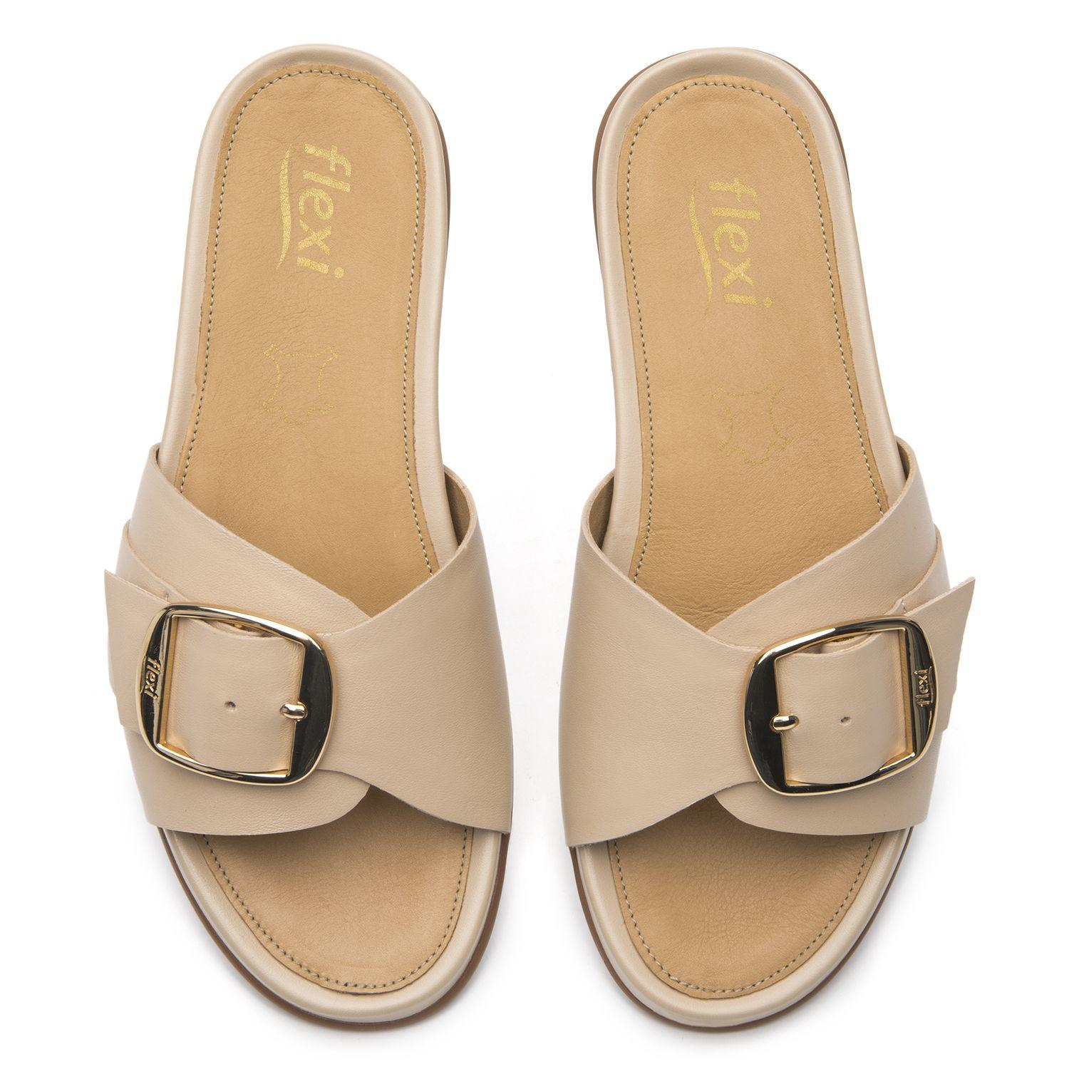 Sandalia Mujer Caterina 133601 Blanco Crema Flexi-5