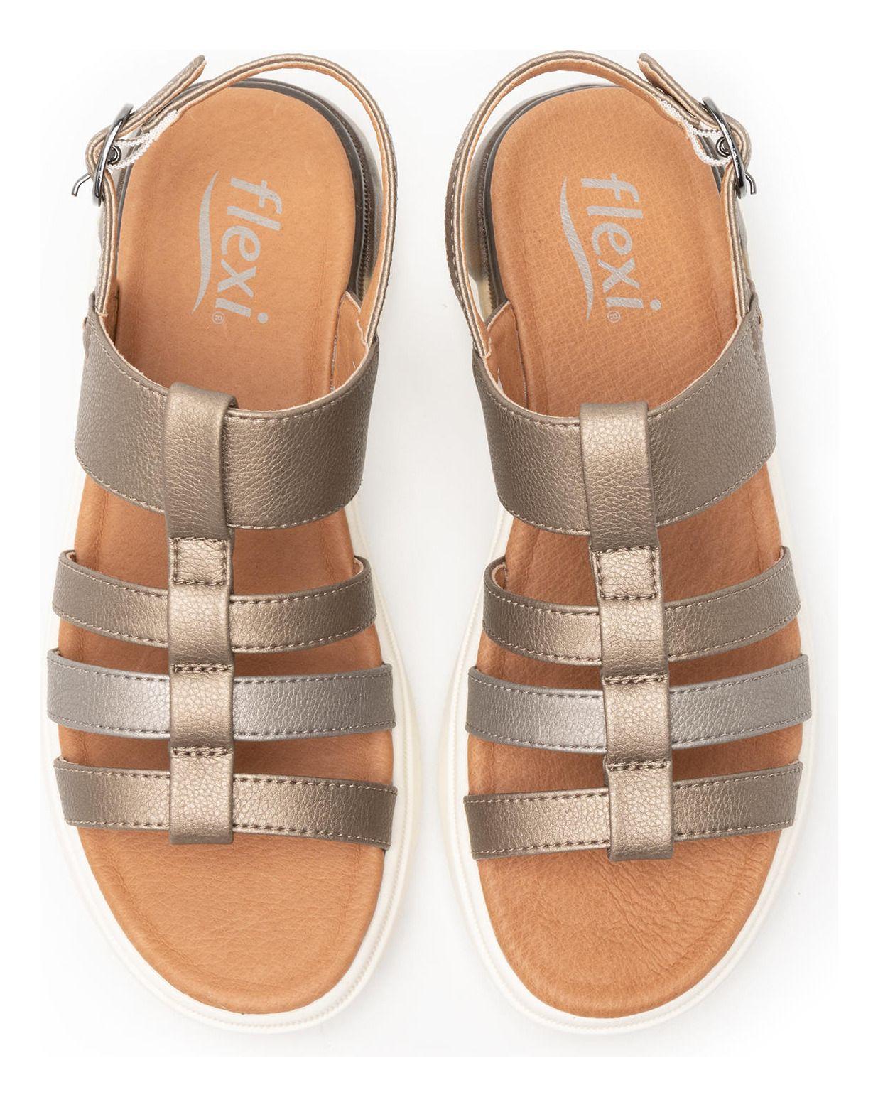 Sandalia Mujer Fraga 129402 Dorada Flexi-5