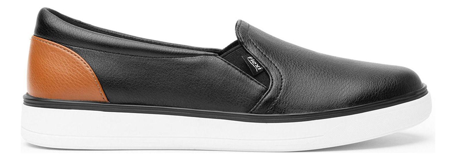 Zapatilla Mujer Canoli Negro Flexi-0