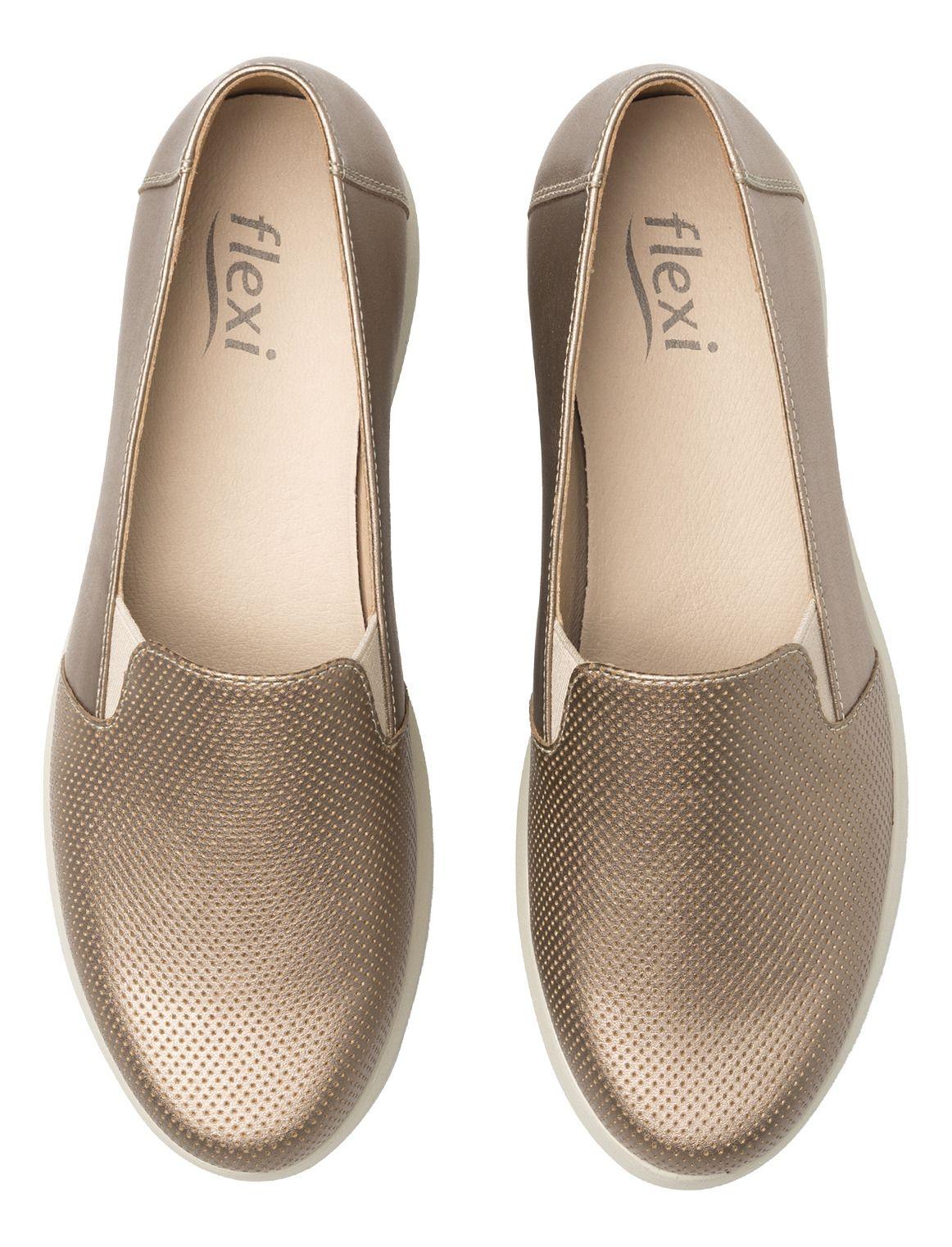Zapato Mujer Edith 126710 Dorado Flexi-8