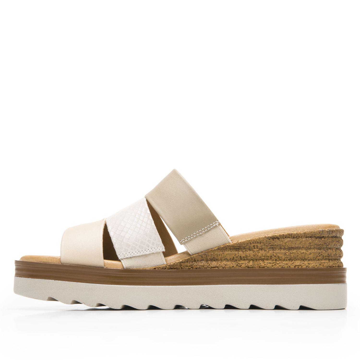 Sandalia Mujer Manaus 127705 Beige Y Rosa Flexi-2