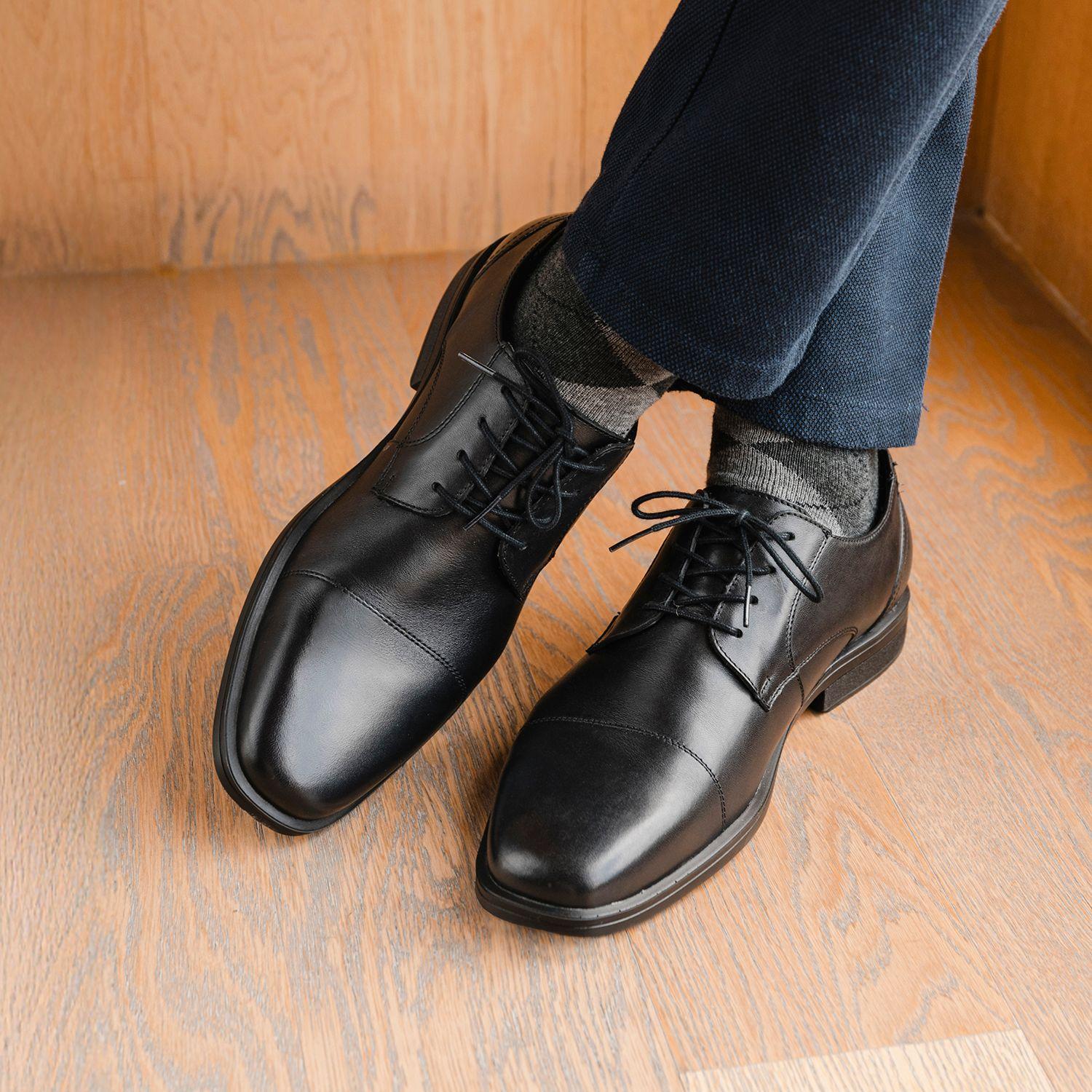 Zapato Hombre Cuero Cook Negro Flexi-2