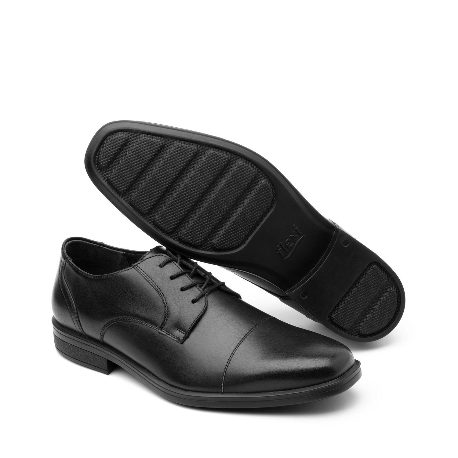 Zapato Hombre Cuero Cook Negro Flexi-6