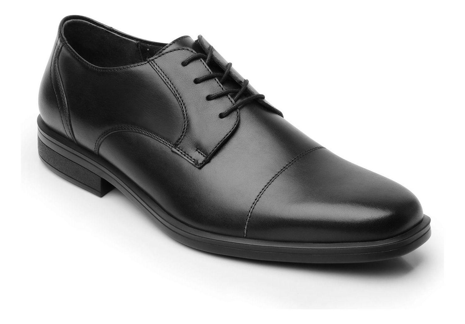 Zapato Hombre Cuero Cook Negro Flexi-7