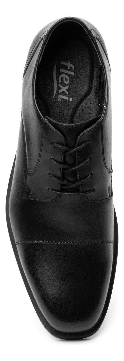 Zapato Hombre Cuero Cook Negro Flexi-8