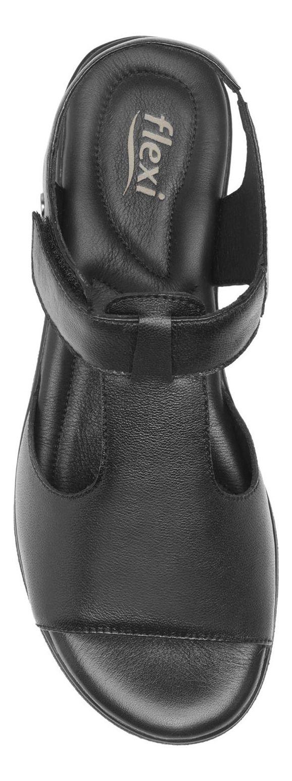 Sandalia Mujer Cuero Dariana Negro Flexi-5