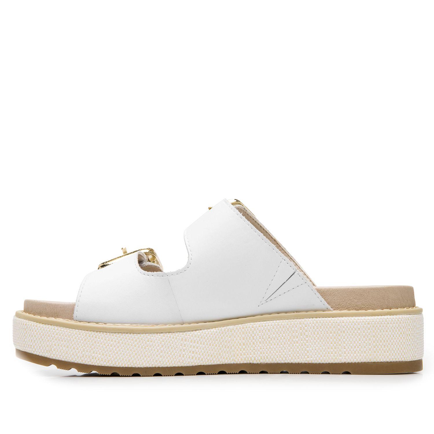 Sandalia Mujer Pia 135501 Blanca Flexi-3