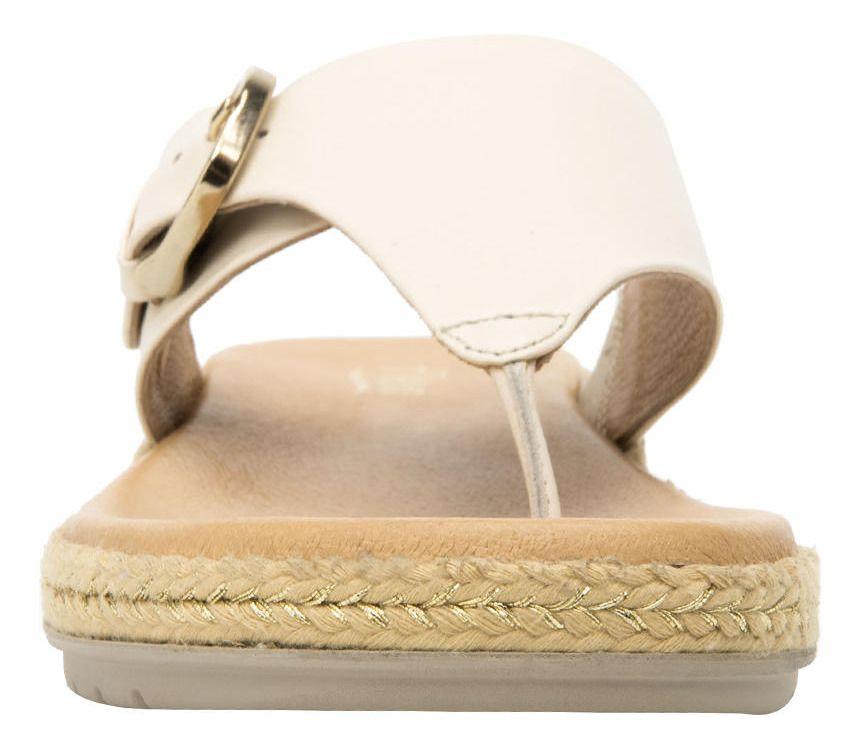 Sandalia Mujer Cuero Peonia Beige Flexi-4