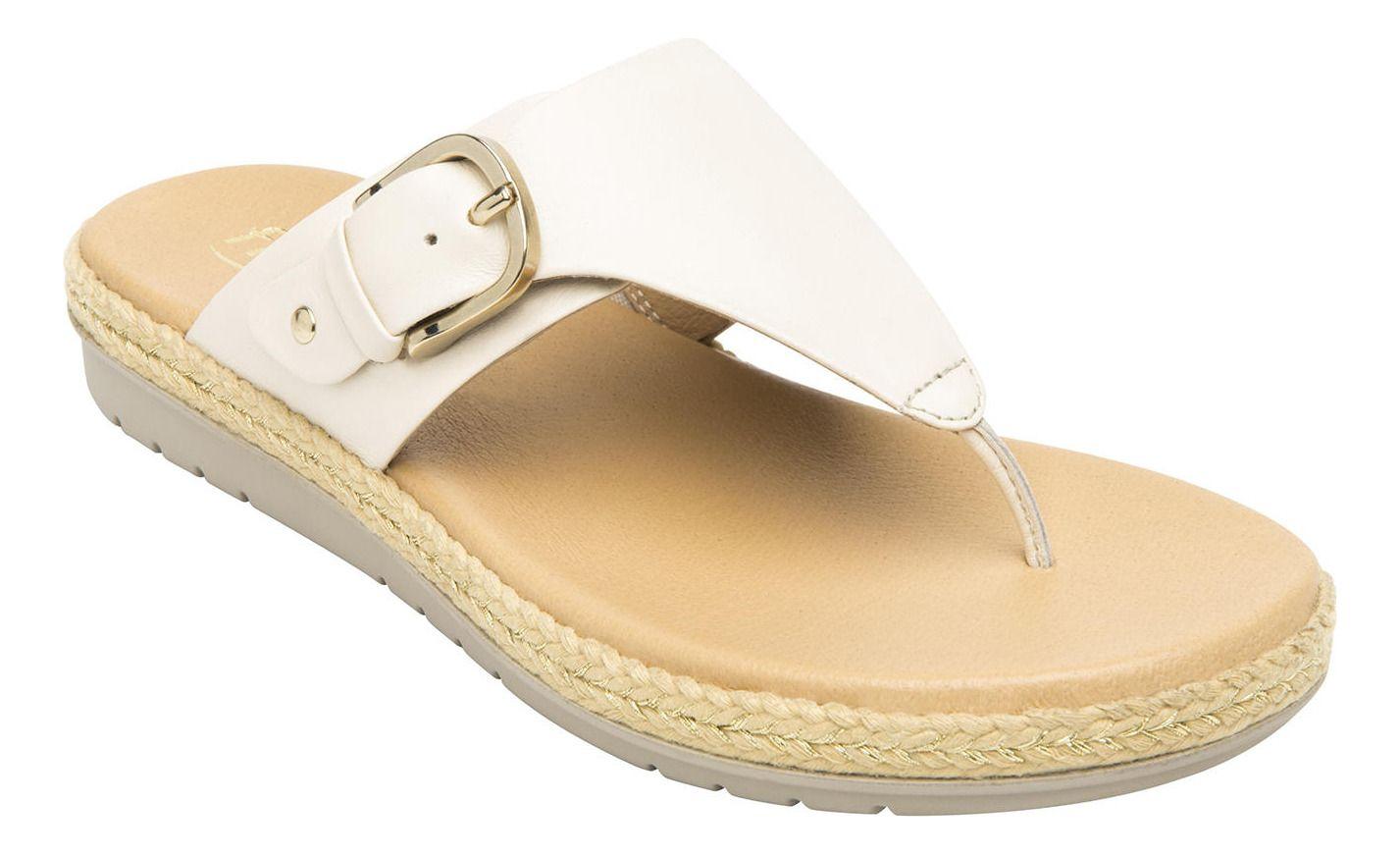 Sandalia Mujer Cuero Peonia Beige Flexi-5
