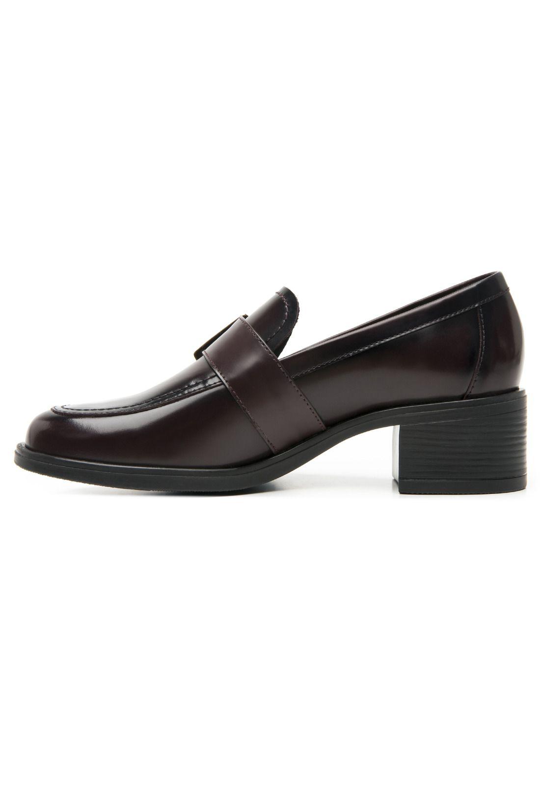 Mocasín Mujer Cuero Neisi 119507 Burdeo Flexi-2