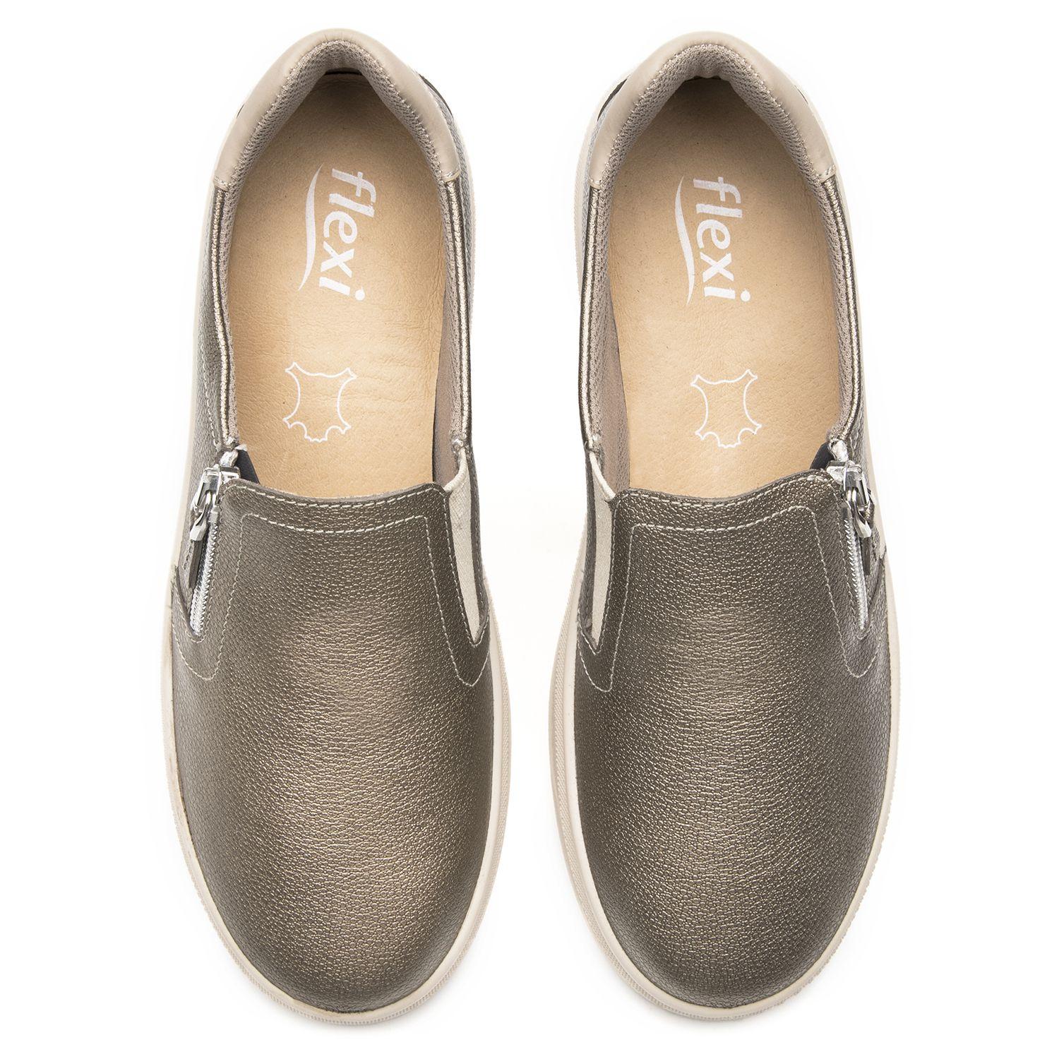 Zapatilla Mujer Helina 136604 Dorada Flexi-5