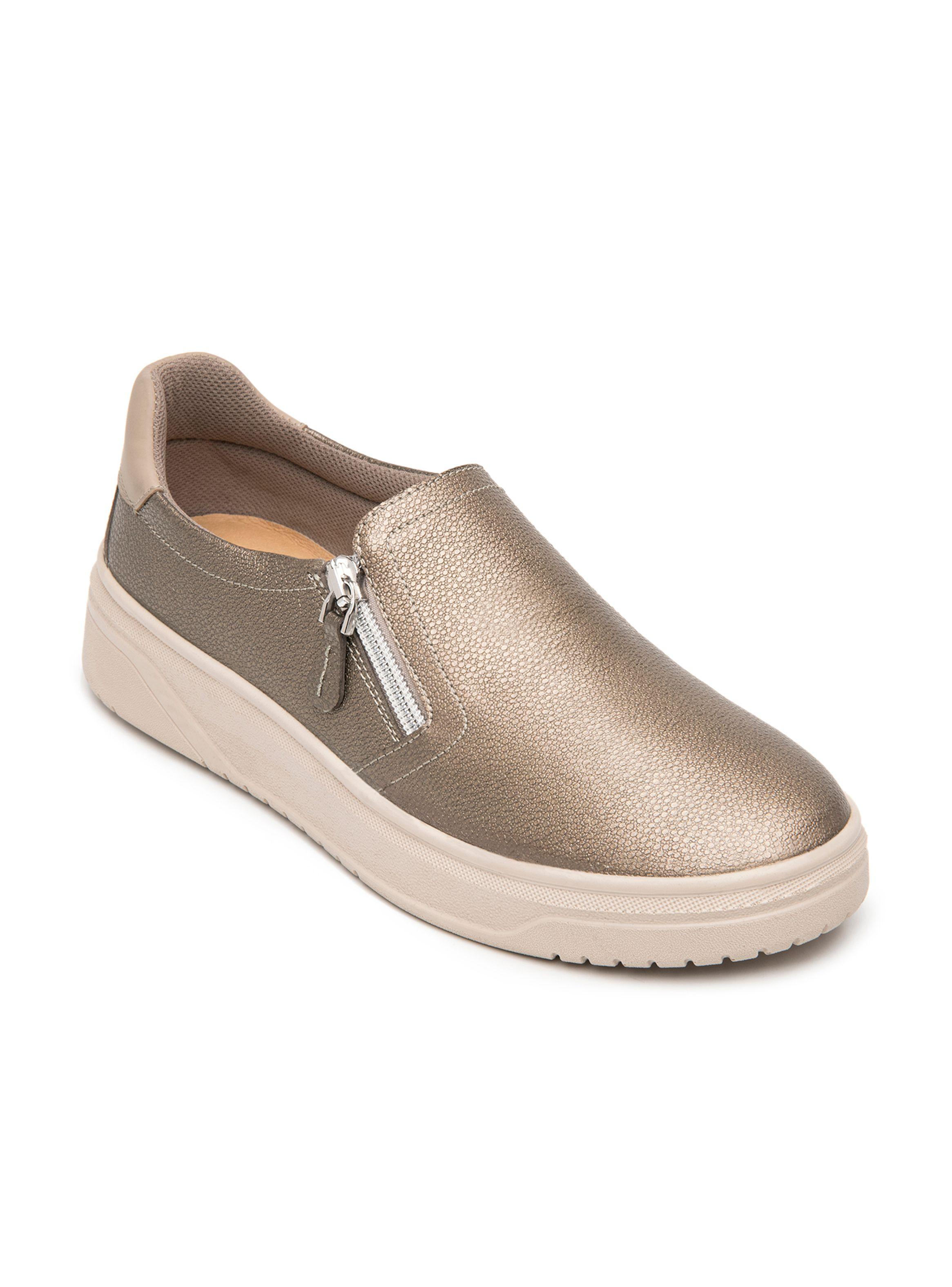 Zapatilla Mujer Helina 136604 Dorada-1