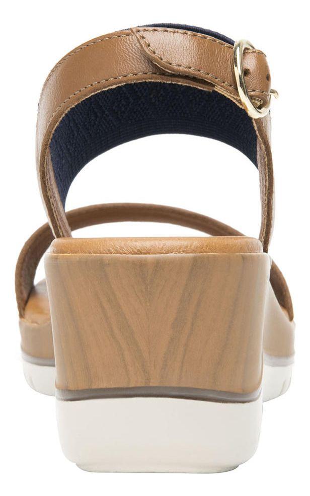 Sandalia Mujer Cuero Emily Cafe Flexi-4