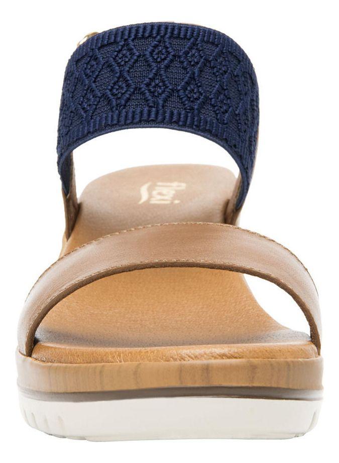 Sandalia Mujer Cuero Emily Cafe Flexi-6