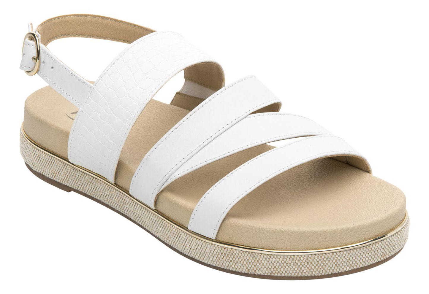 Sandalia Mujer Cuero Deyna Blanco Flexi-1