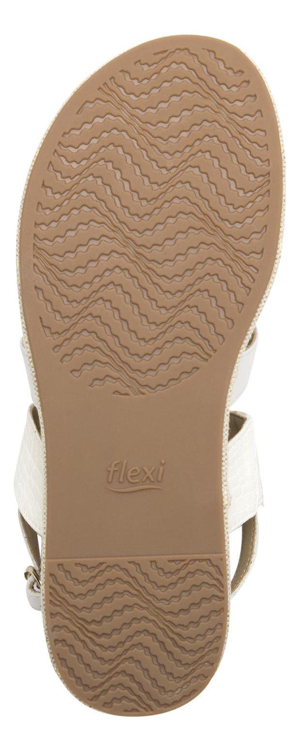 Sandalia Mujer Cuero Deyna Blanco Flexi-4