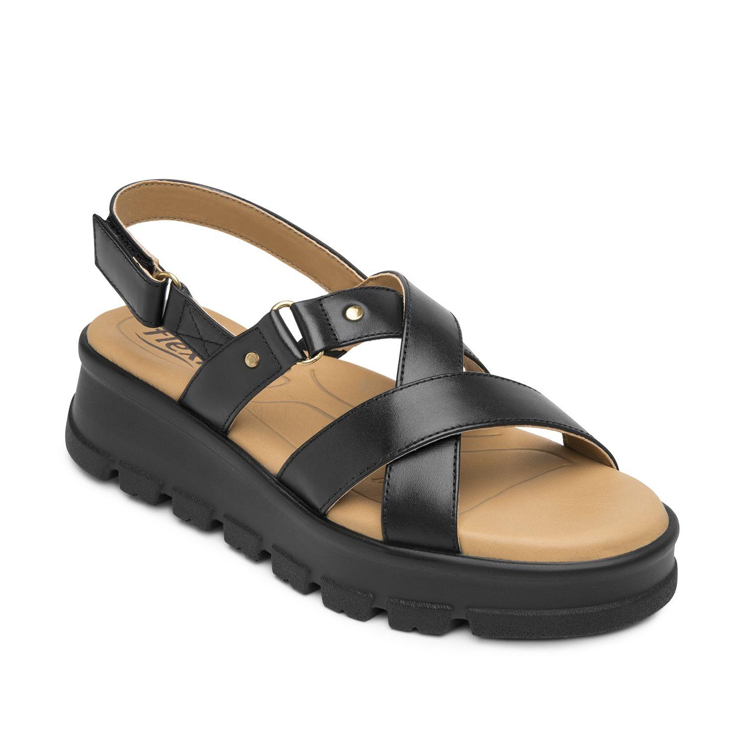 Sandalia Mujer Lexa 128513 Negro Flexi-1