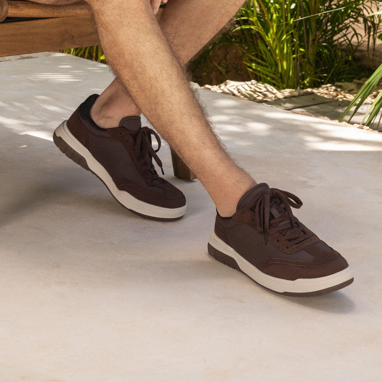 Zapatilla Hombre Cardiff 417505 Brown Flexi-2