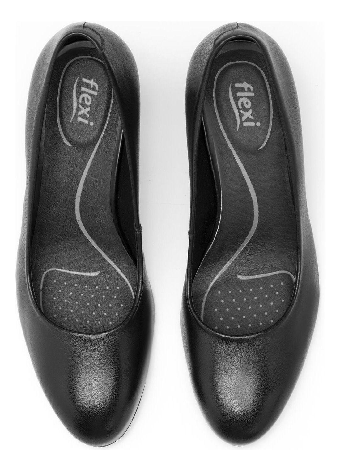 Zapato Mujer Cuero Pipa 124401 Negro Flexi-5