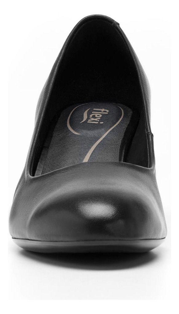 Zapato Mujer Cuero Pipa 124401 Negro Flexi-6