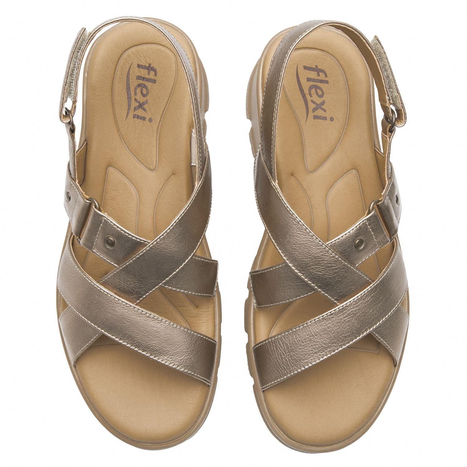 Sandalia Mujer Lexa 128513 Dorada Flexi-5